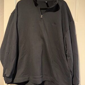 adidas Black Half-Zip Sweatshirt Pullover